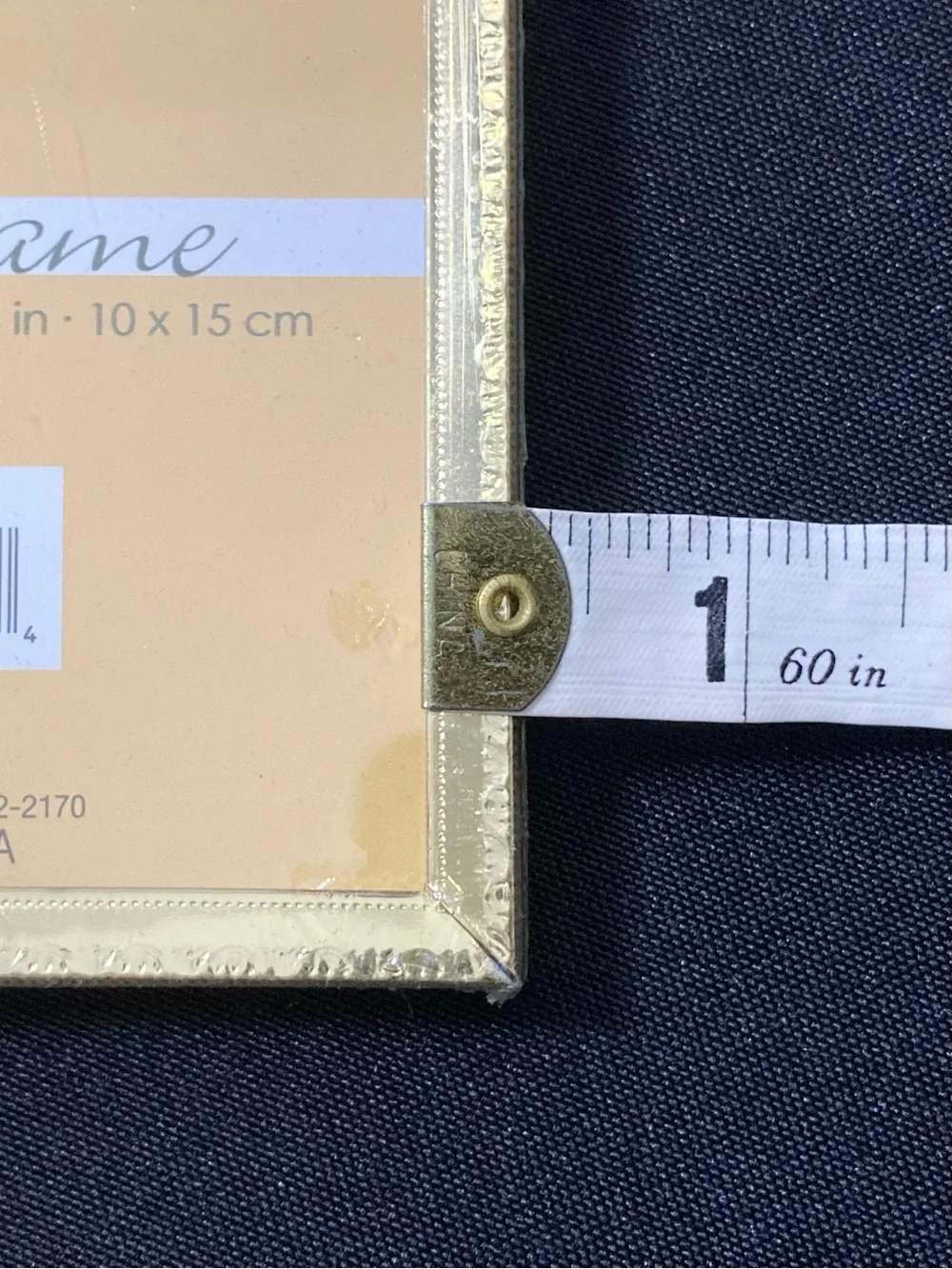 ⭐️ Vintage Metal Gold 4” x 6” Easel Back Picture Frame